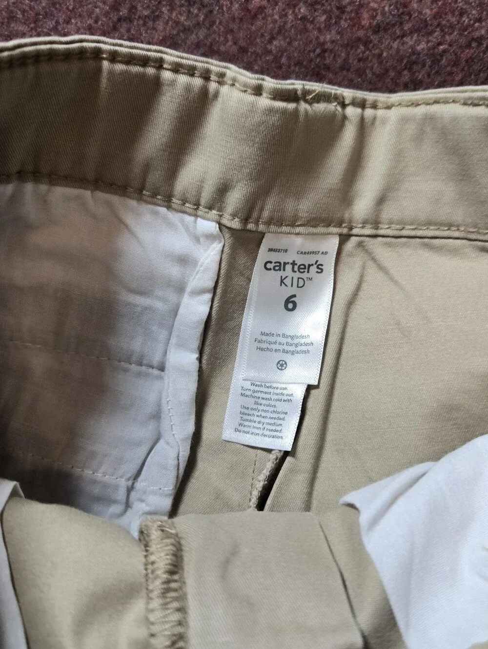 Boy's Shorts Lot Size 6/7 Carter's New Used Distortion Mic Ros